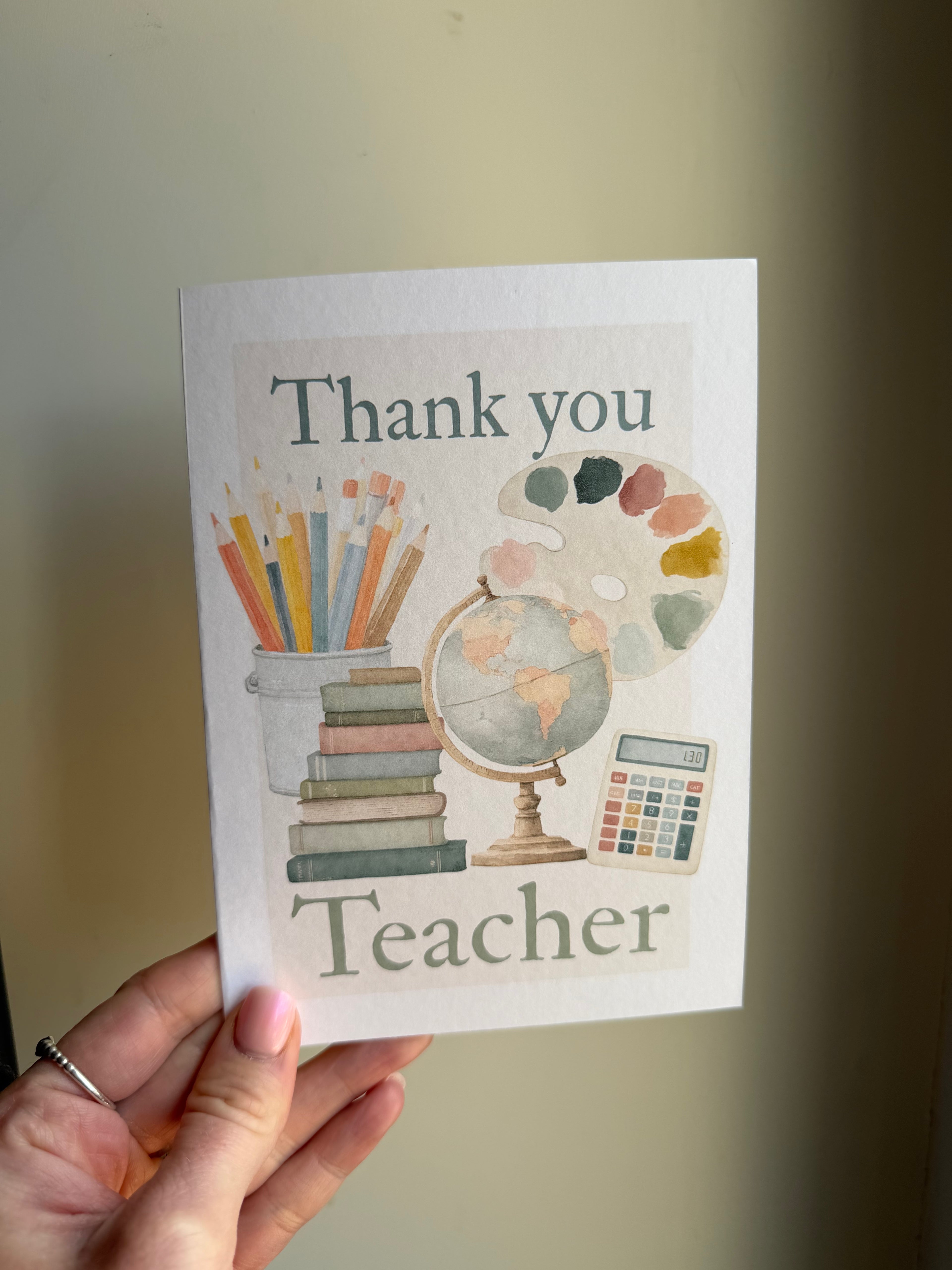 Thank you Teacher card