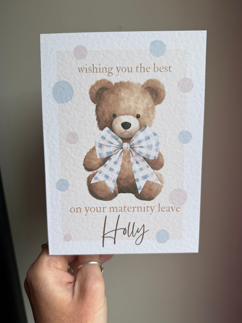 Maternity personalised card
