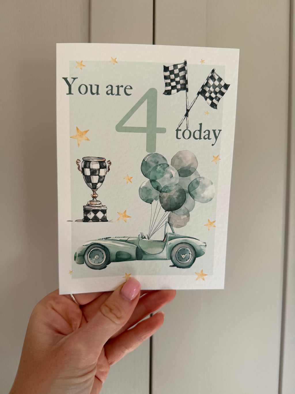 Race Car birthday card