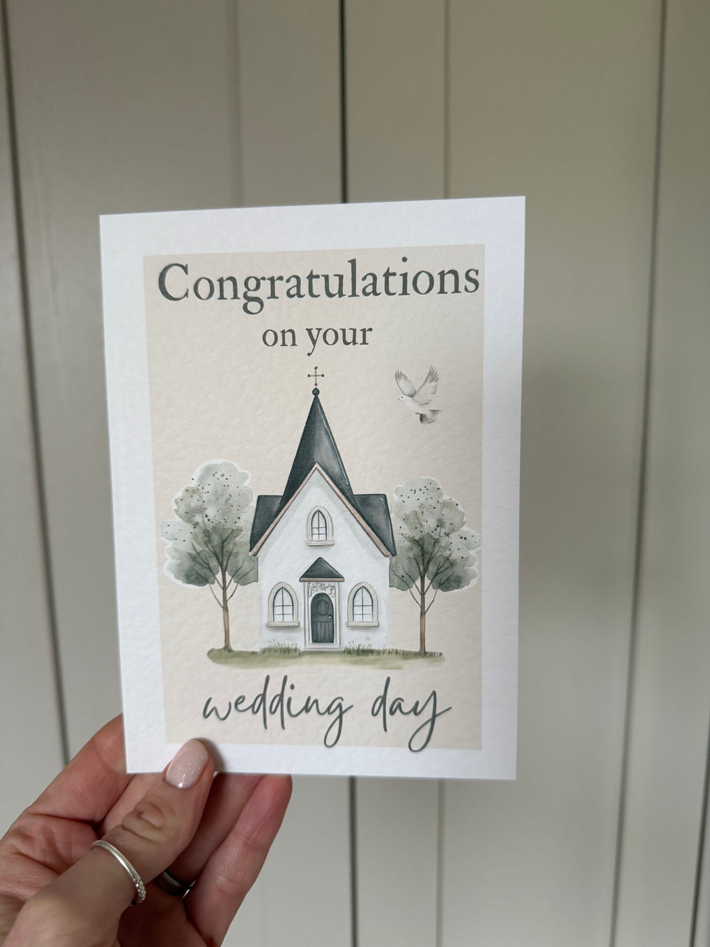 Church wedding card