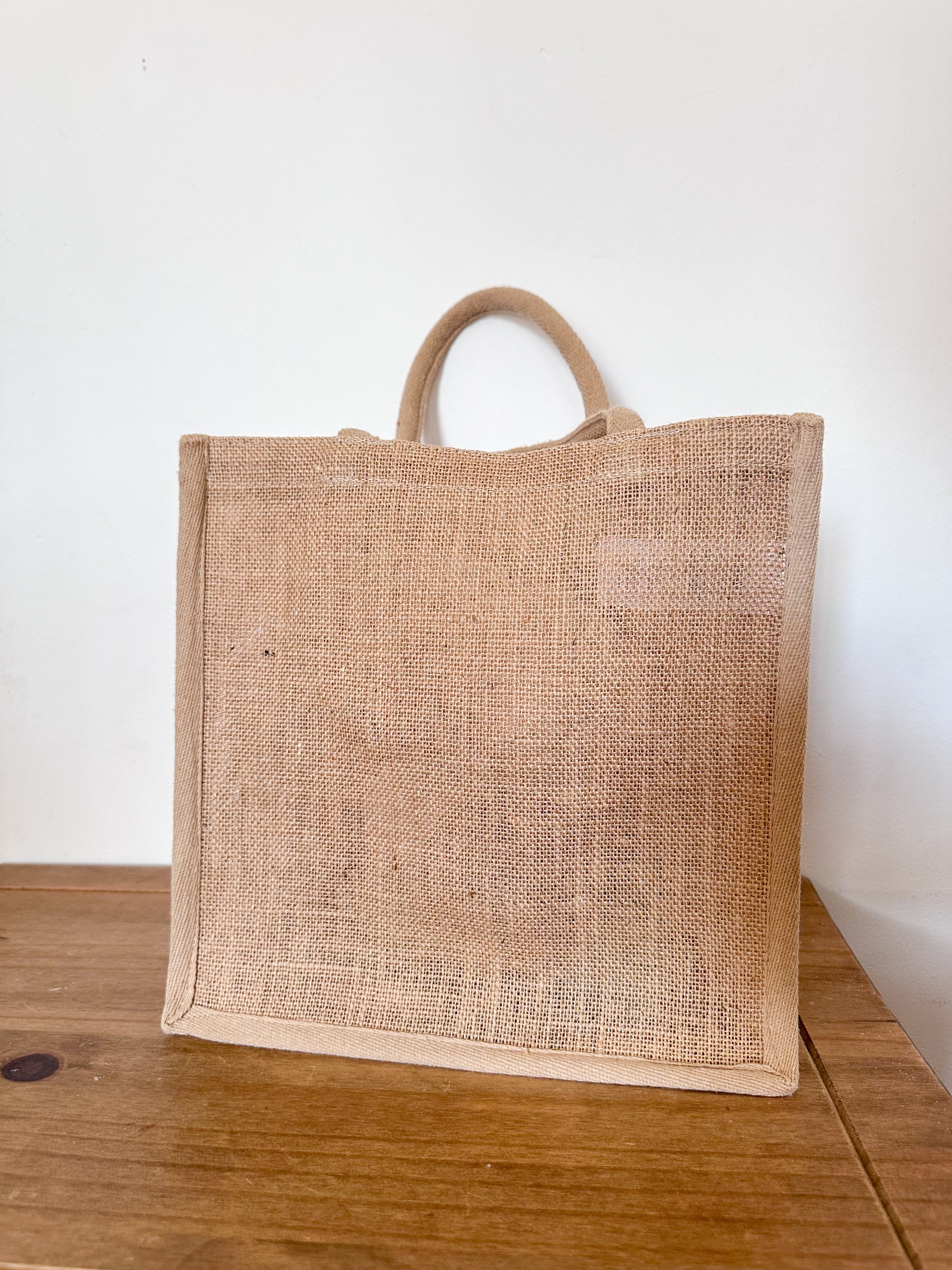 Personalised Hessian bag (large)