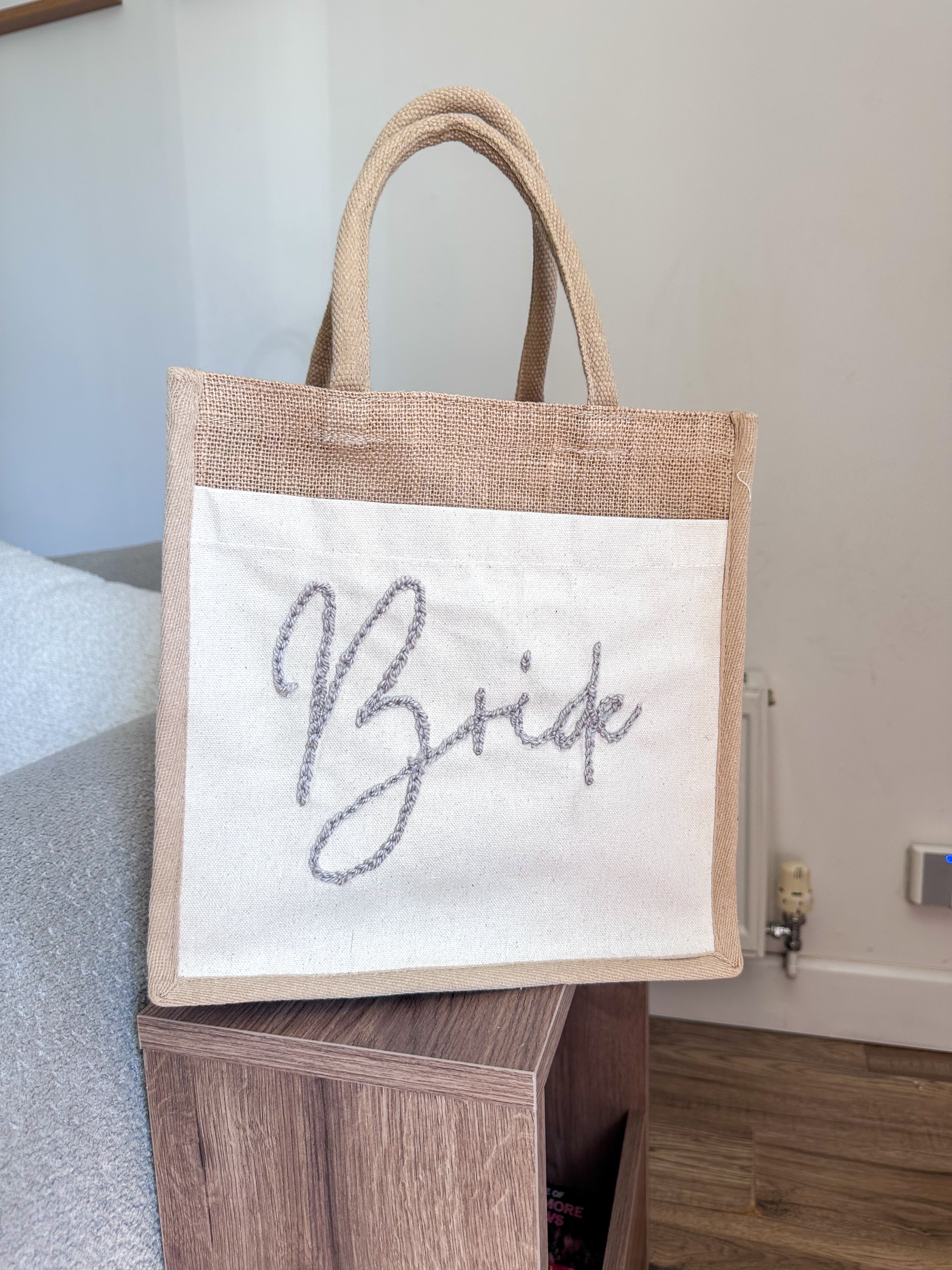 Personalised Hessian bag (large)