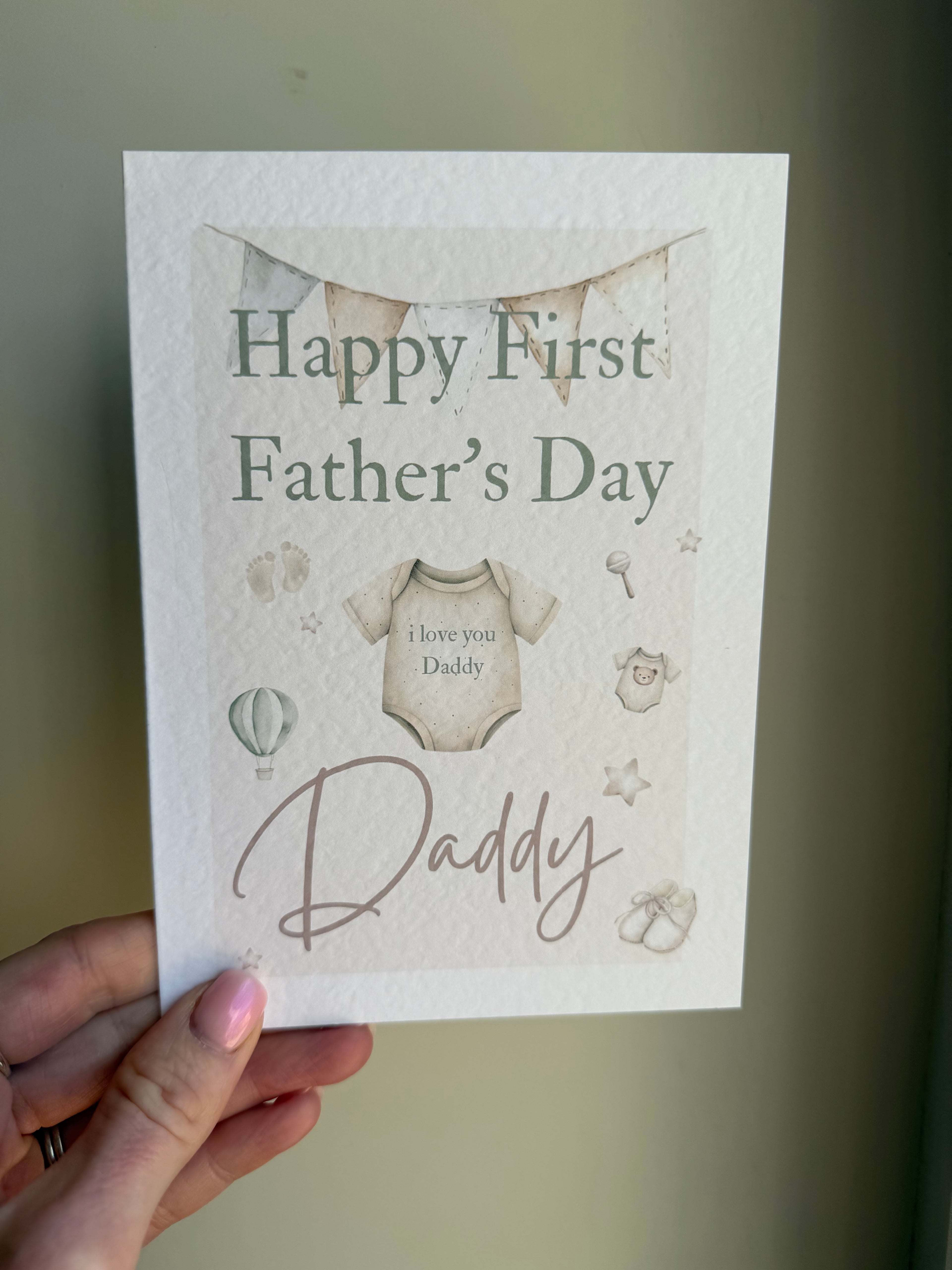Happy First Father's Day Dad card