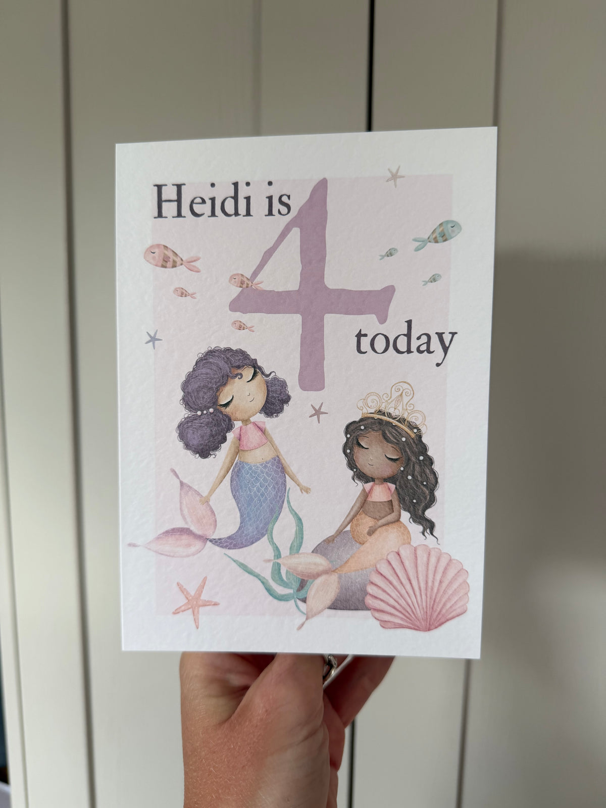 Mermaid Happy Birthday card