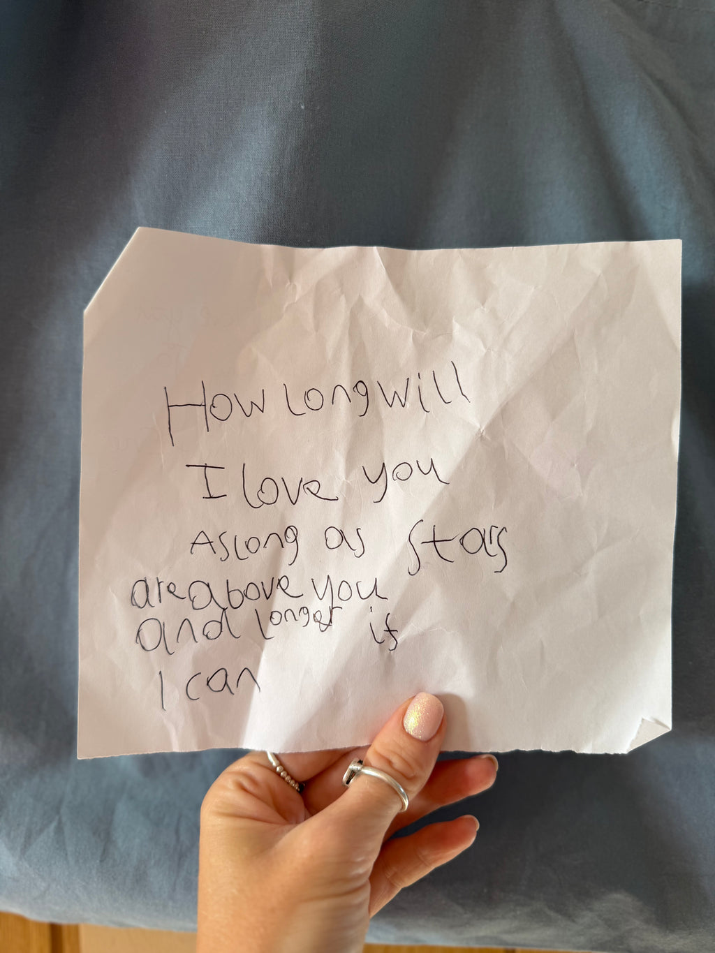 Tote bag - personalised handwriting embroidered keepsake