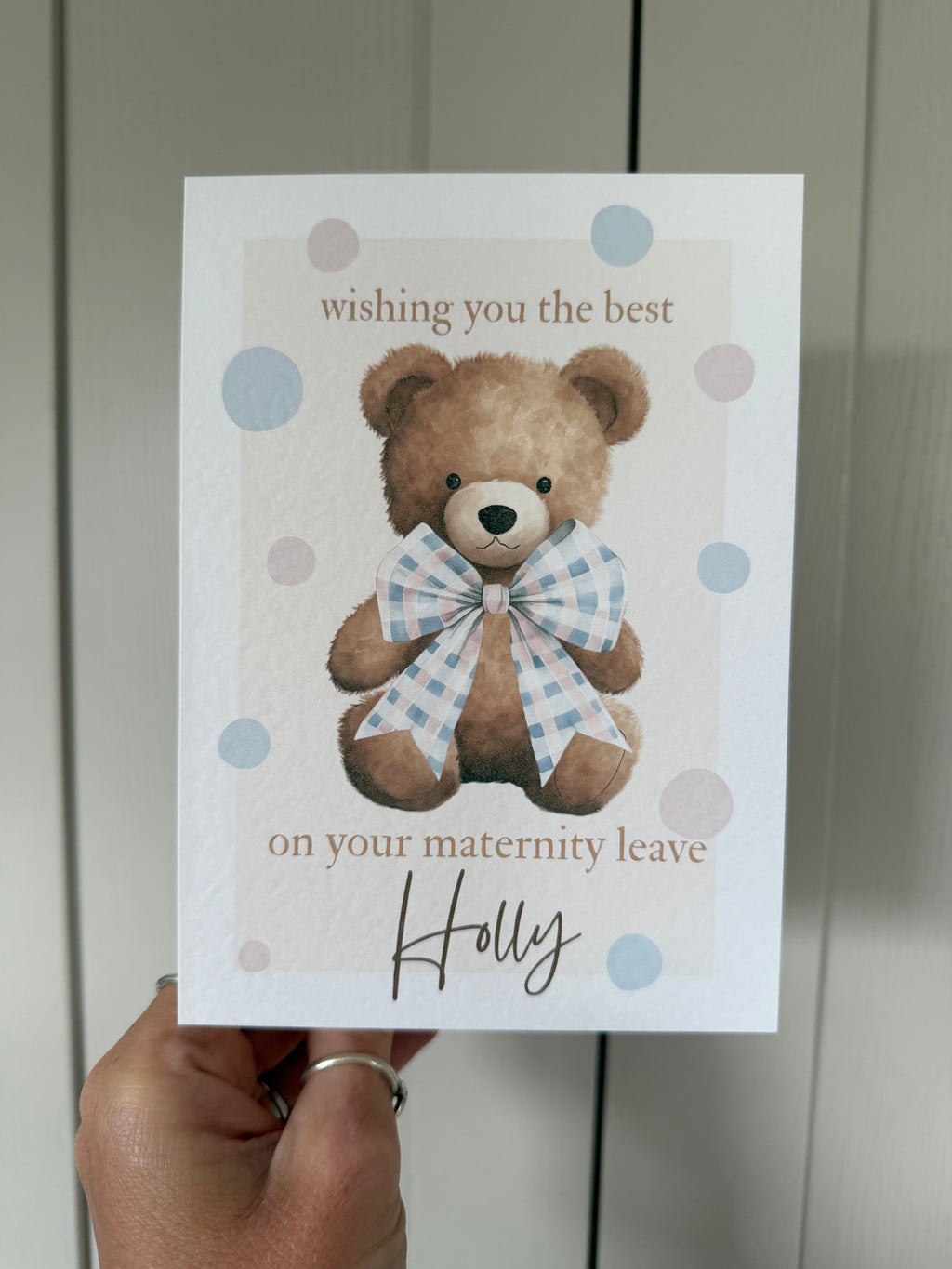 Maternity personalised card