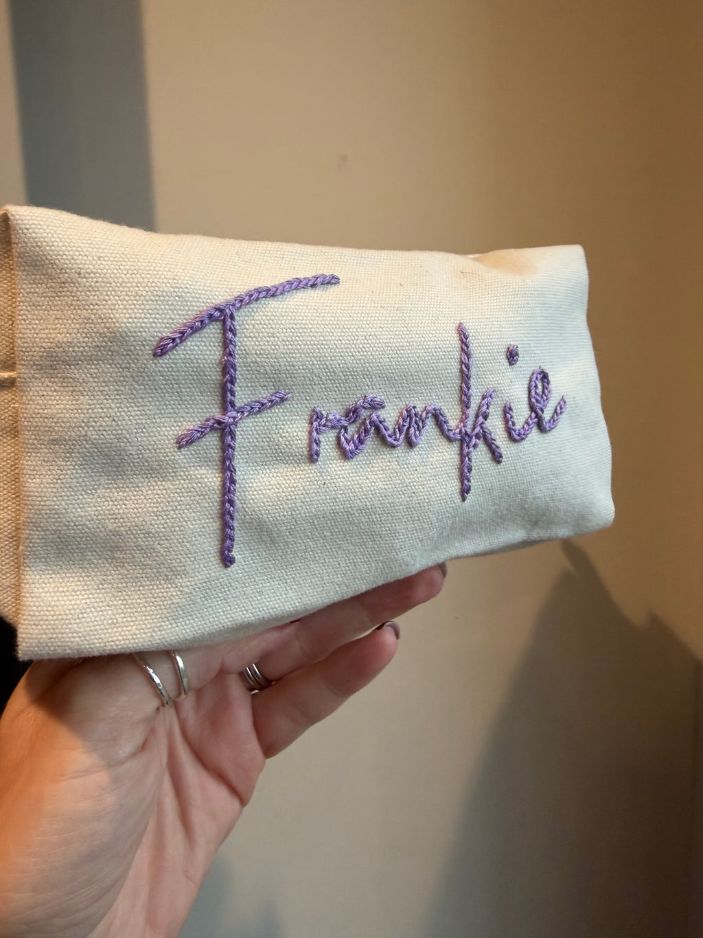 Personalised make-up bag