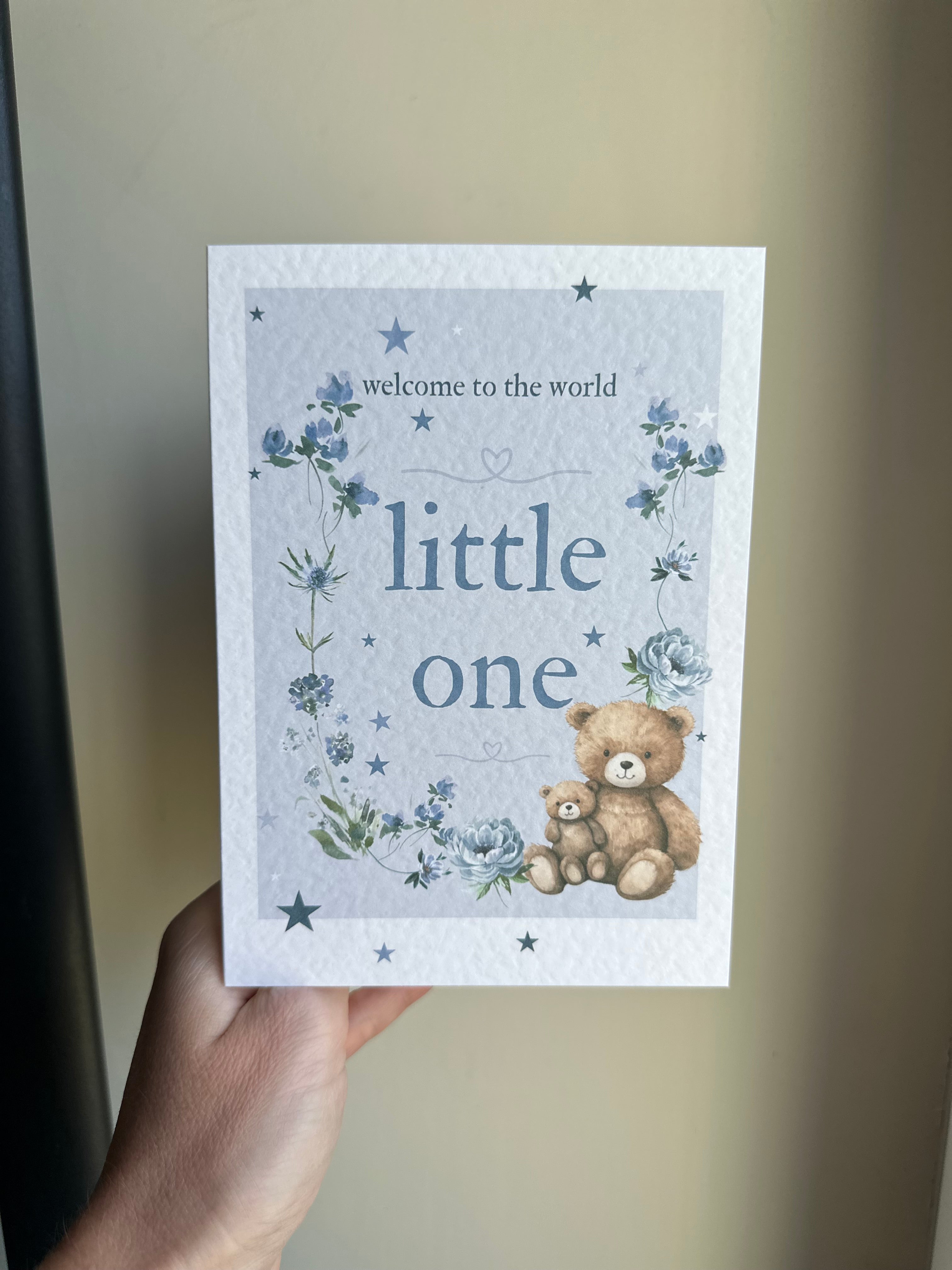 Welcome to the World Little One in blue