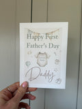 Happy First Father's Day Dad card