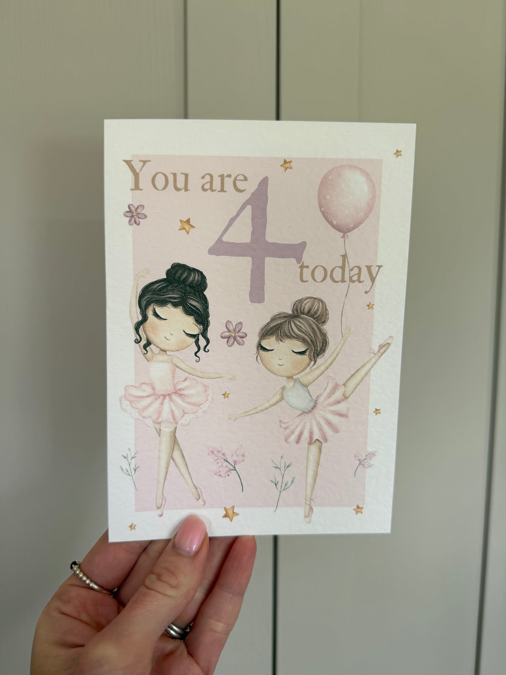 Ballerina birthday card