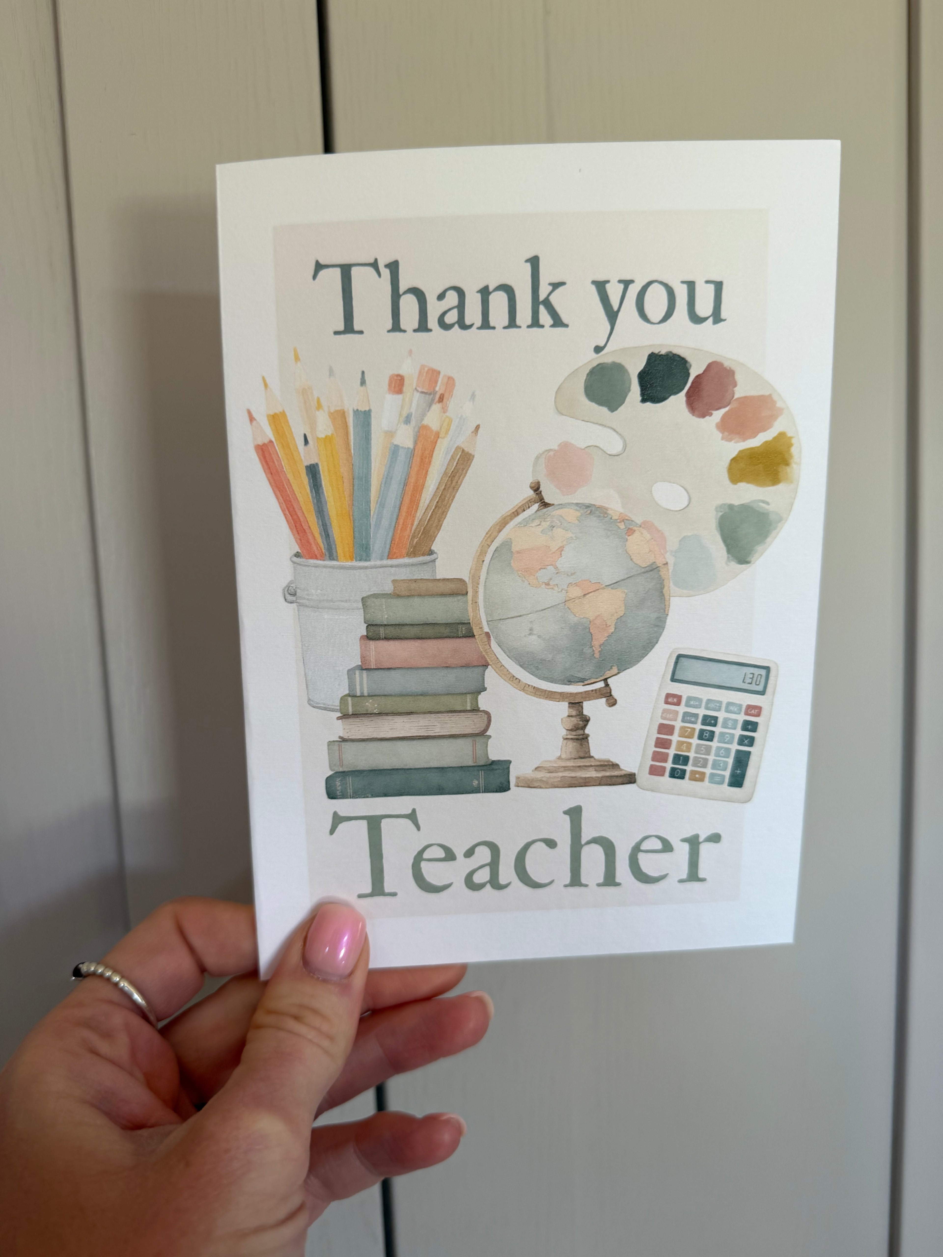 Thank you Teacher card