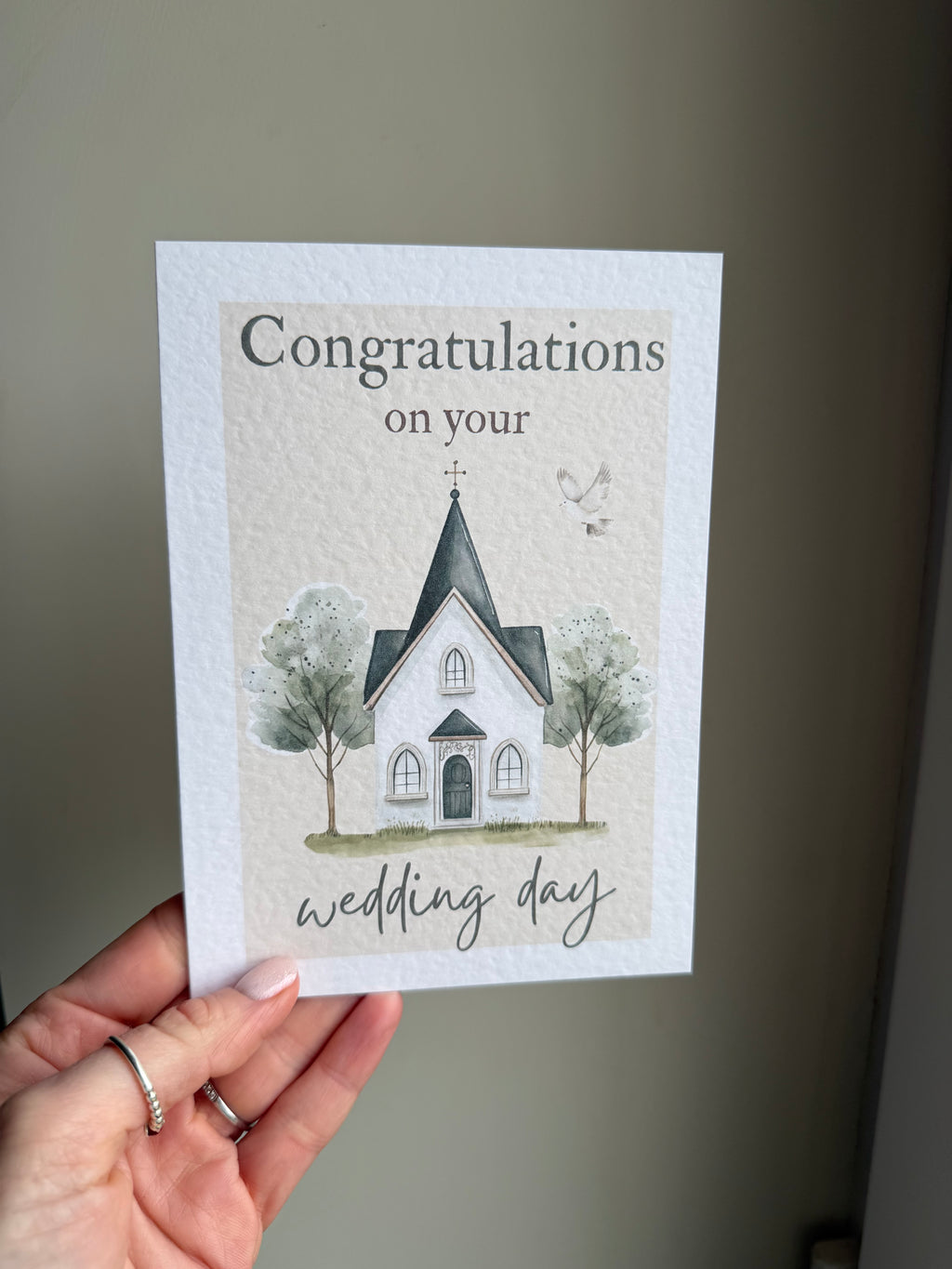 Church wedding card
