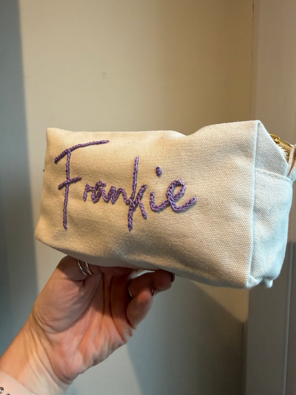 Personalised make-up bag