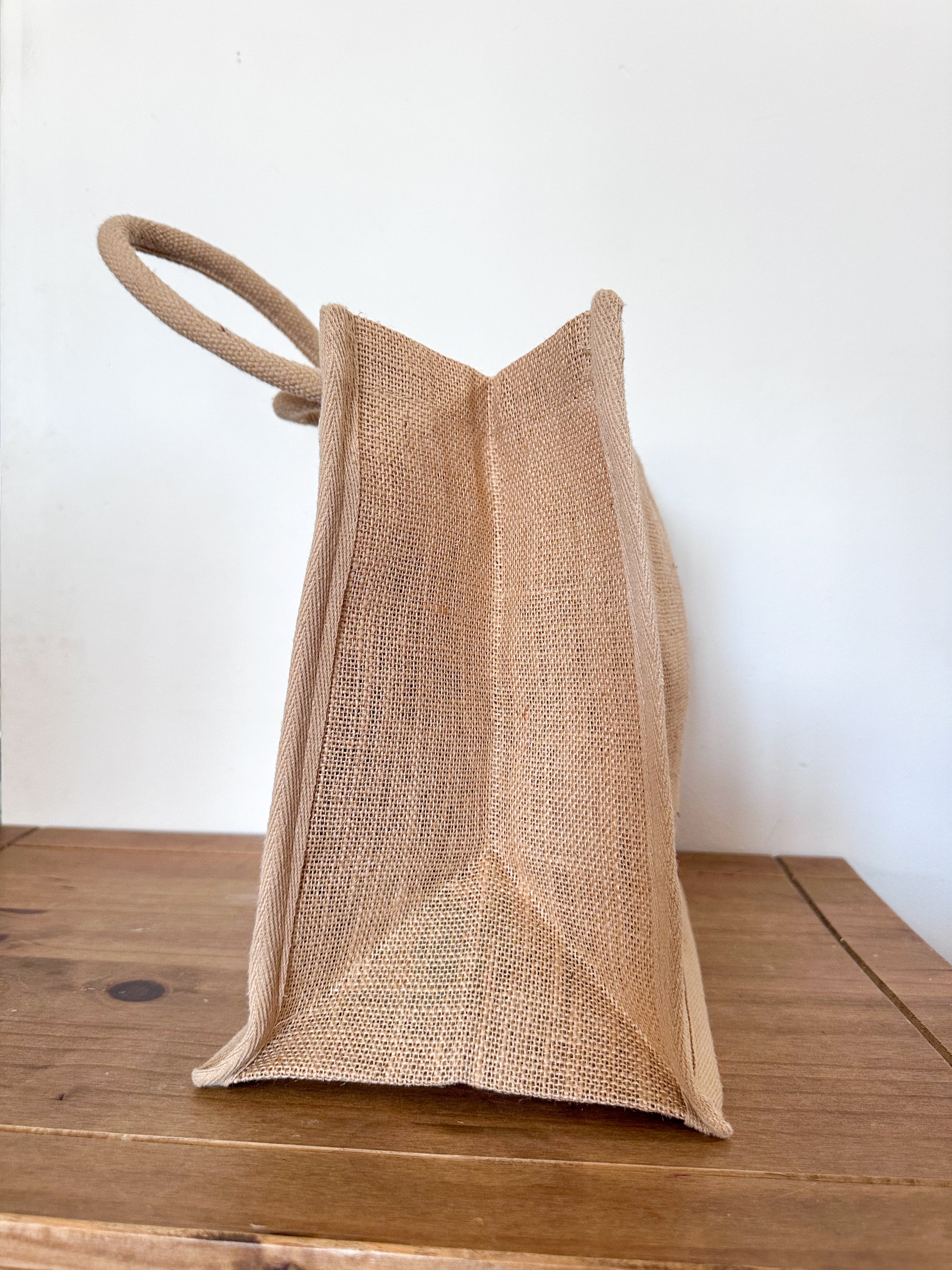 Personalised Hessian bag (large)