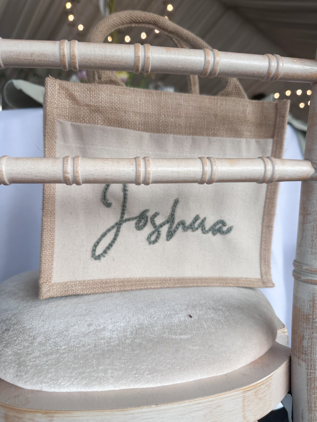 Personalised Hessian bag (large)