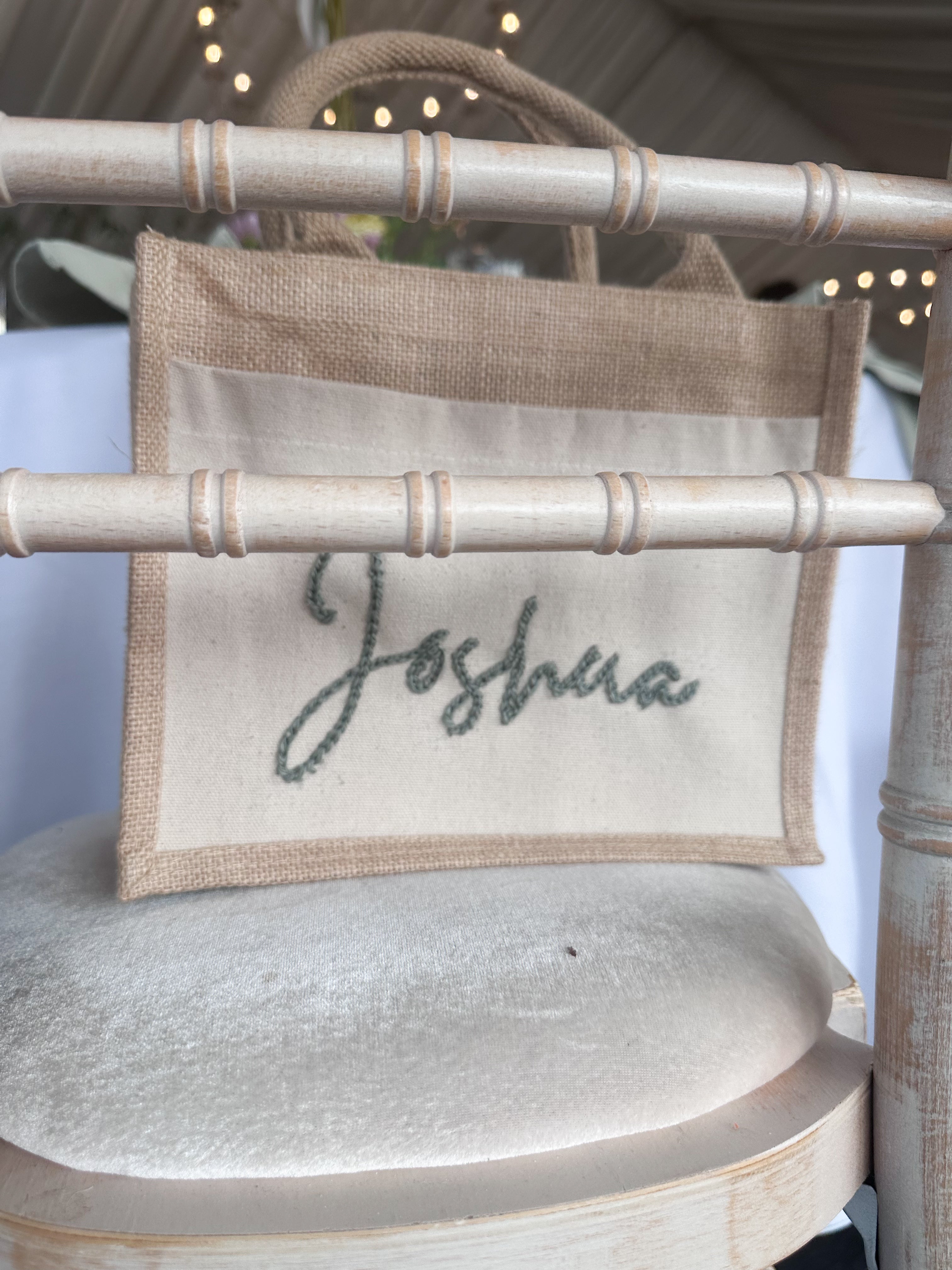 Personalised Hessian bag (small)
