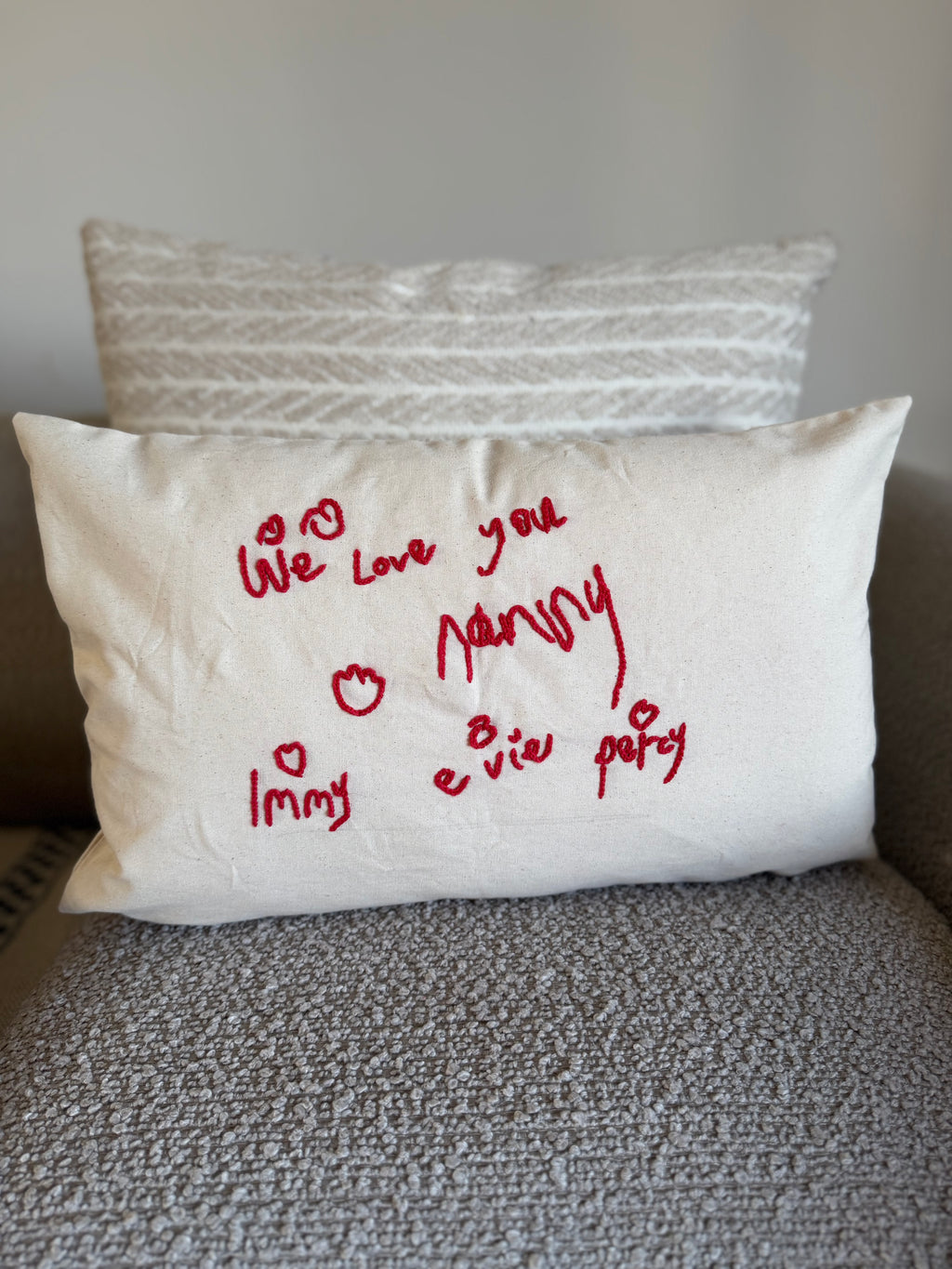 Personalised ‘your child’s handwriting’ cushion
