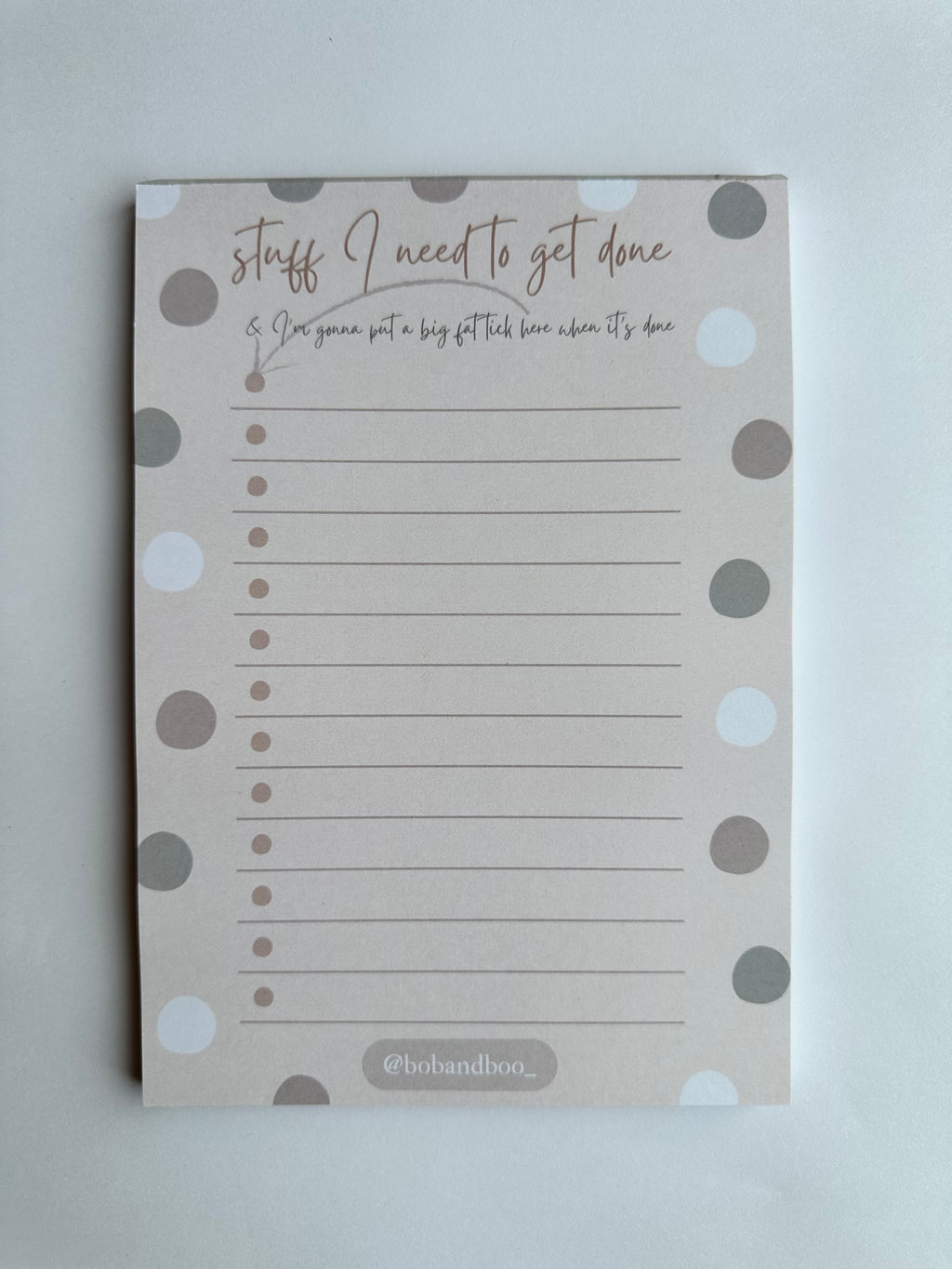To Do list