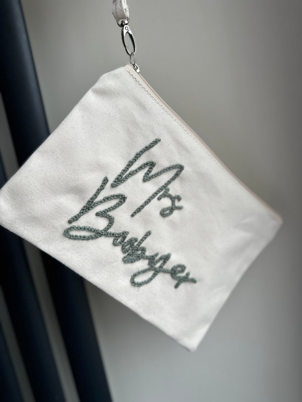 Personalised wristlet pouch