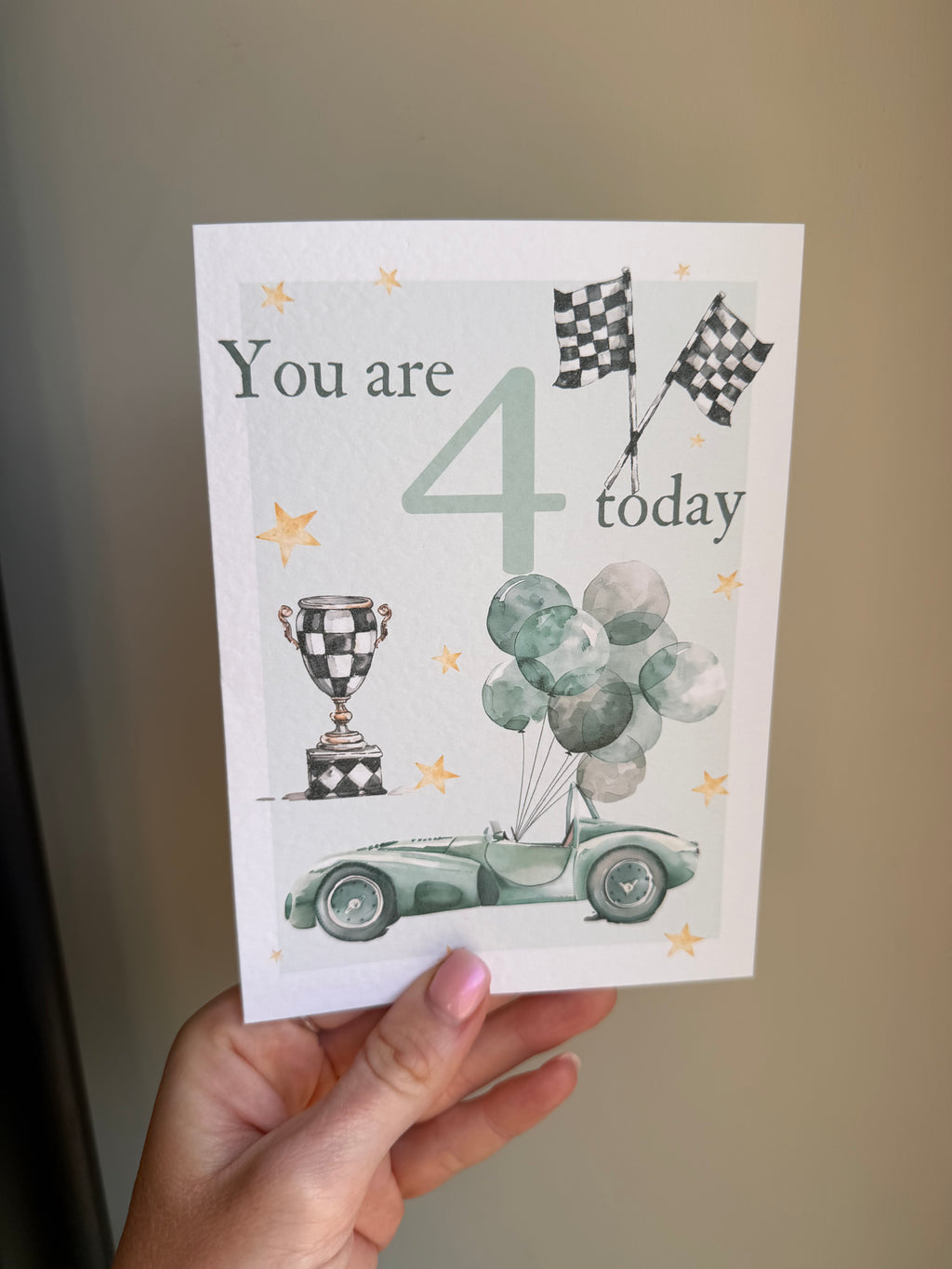 Race Car birthday card