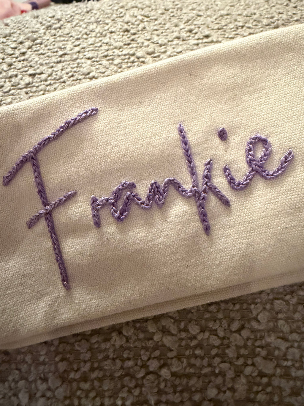 Personalised make-up bag