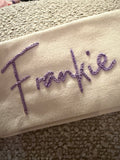 Personalised make-up bag