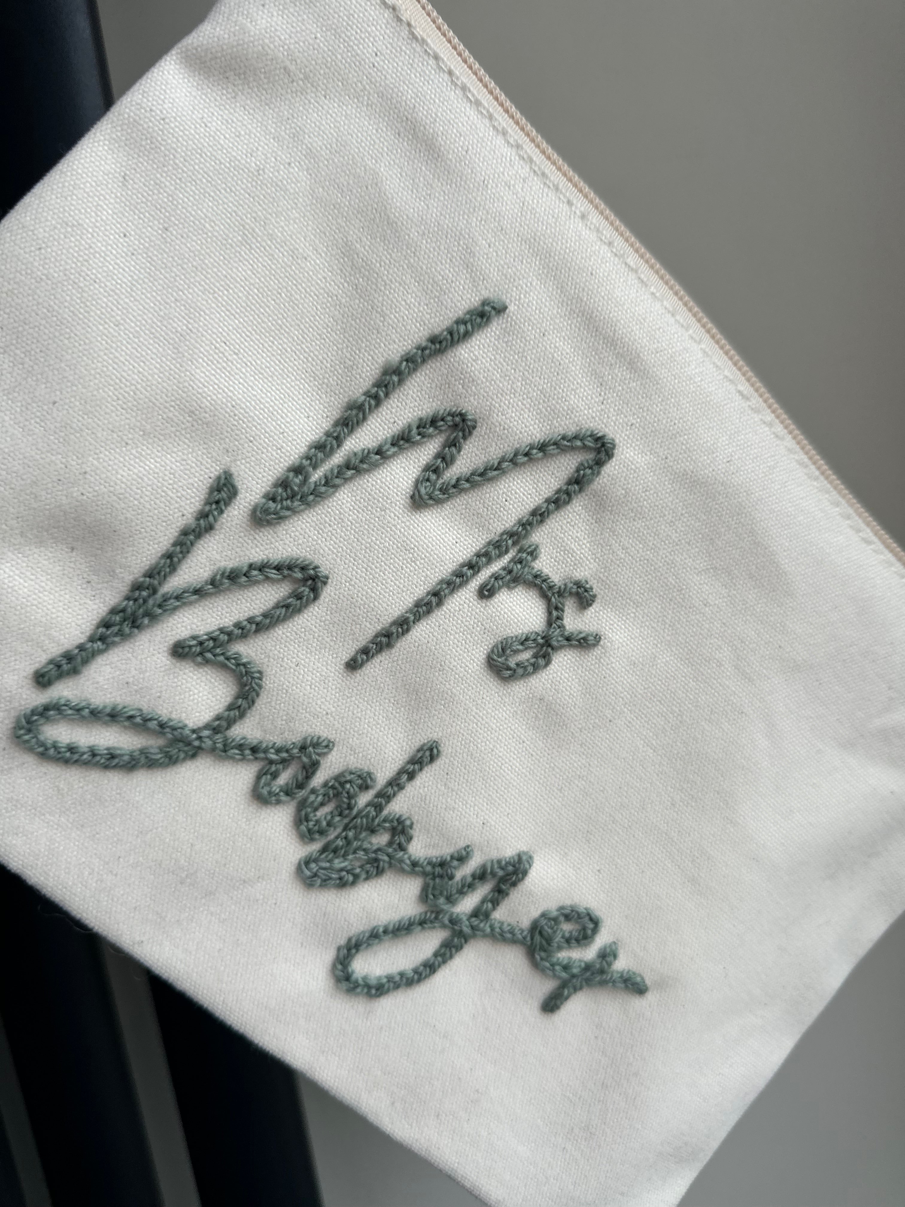 Personalised wristlet pouch