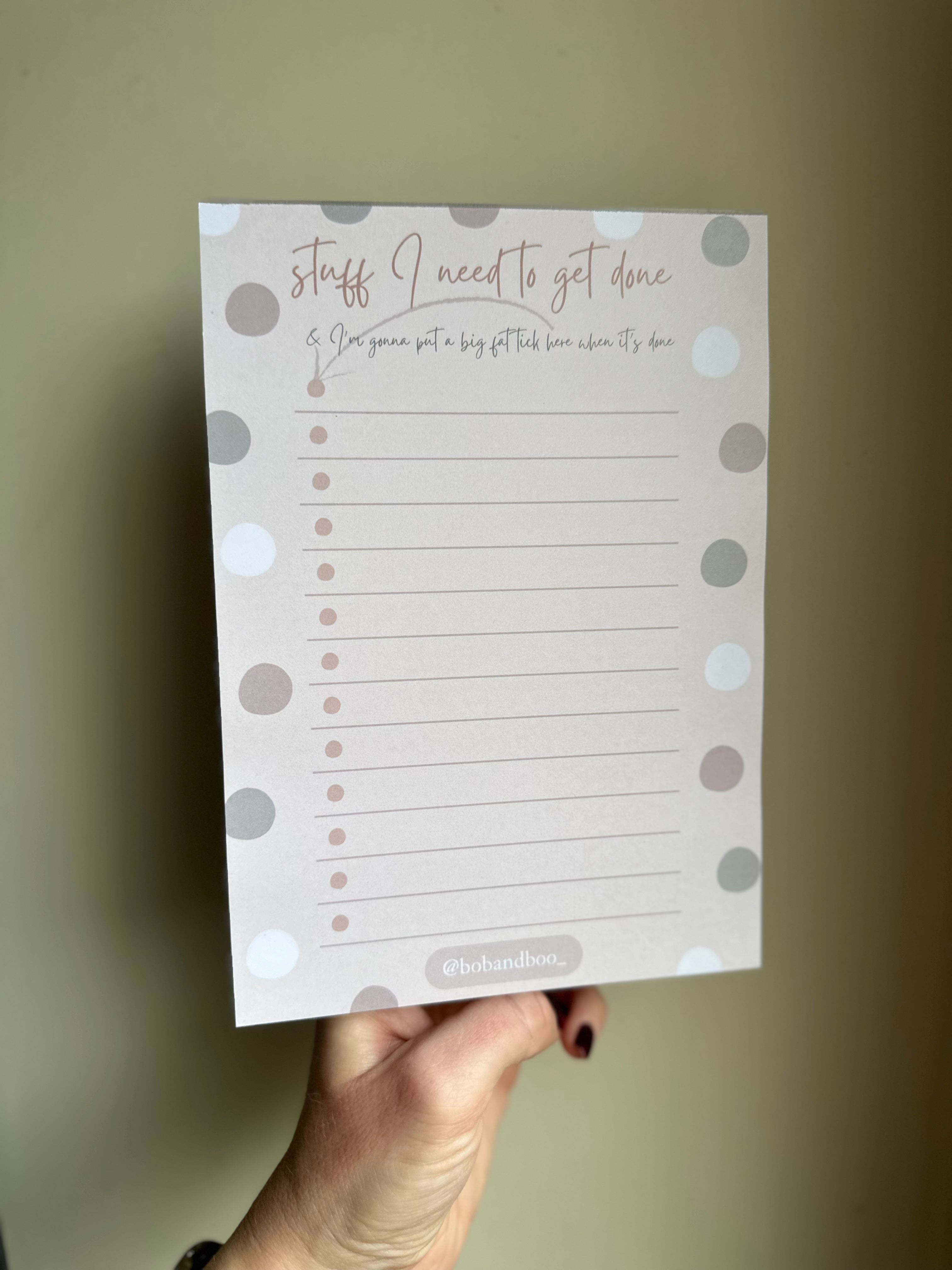 To Do list