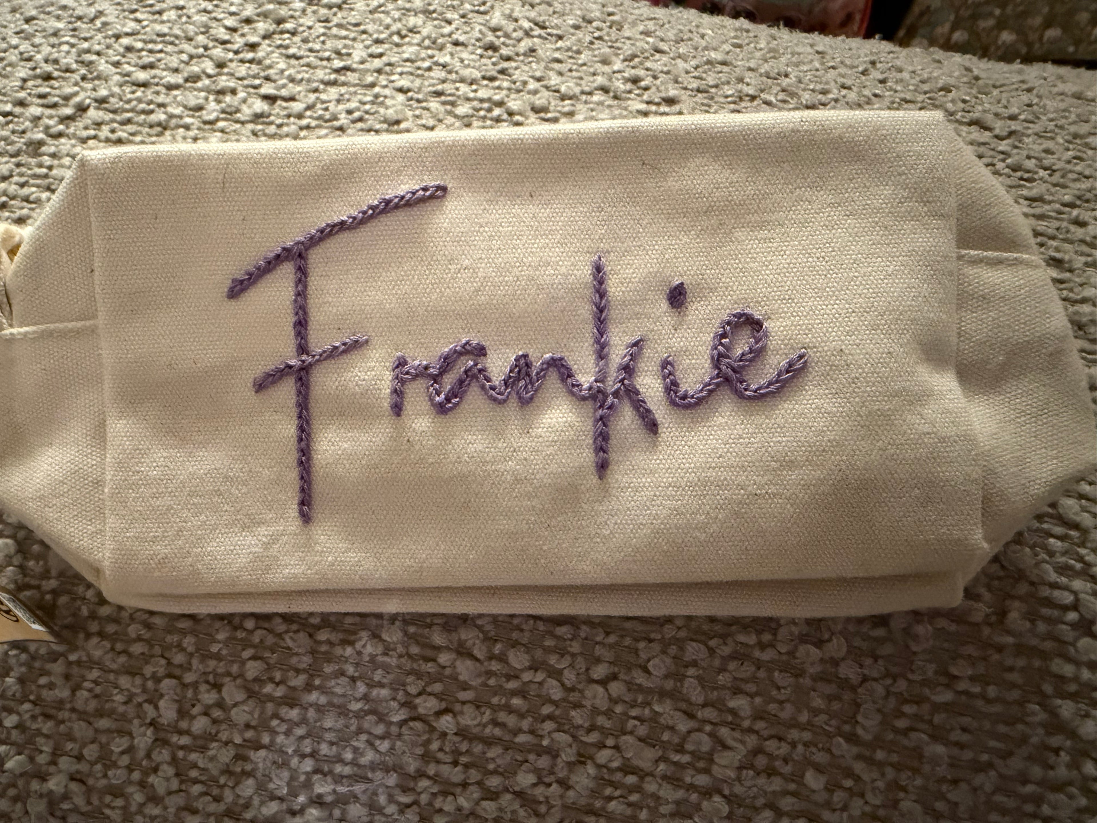 Personalised make-up bag