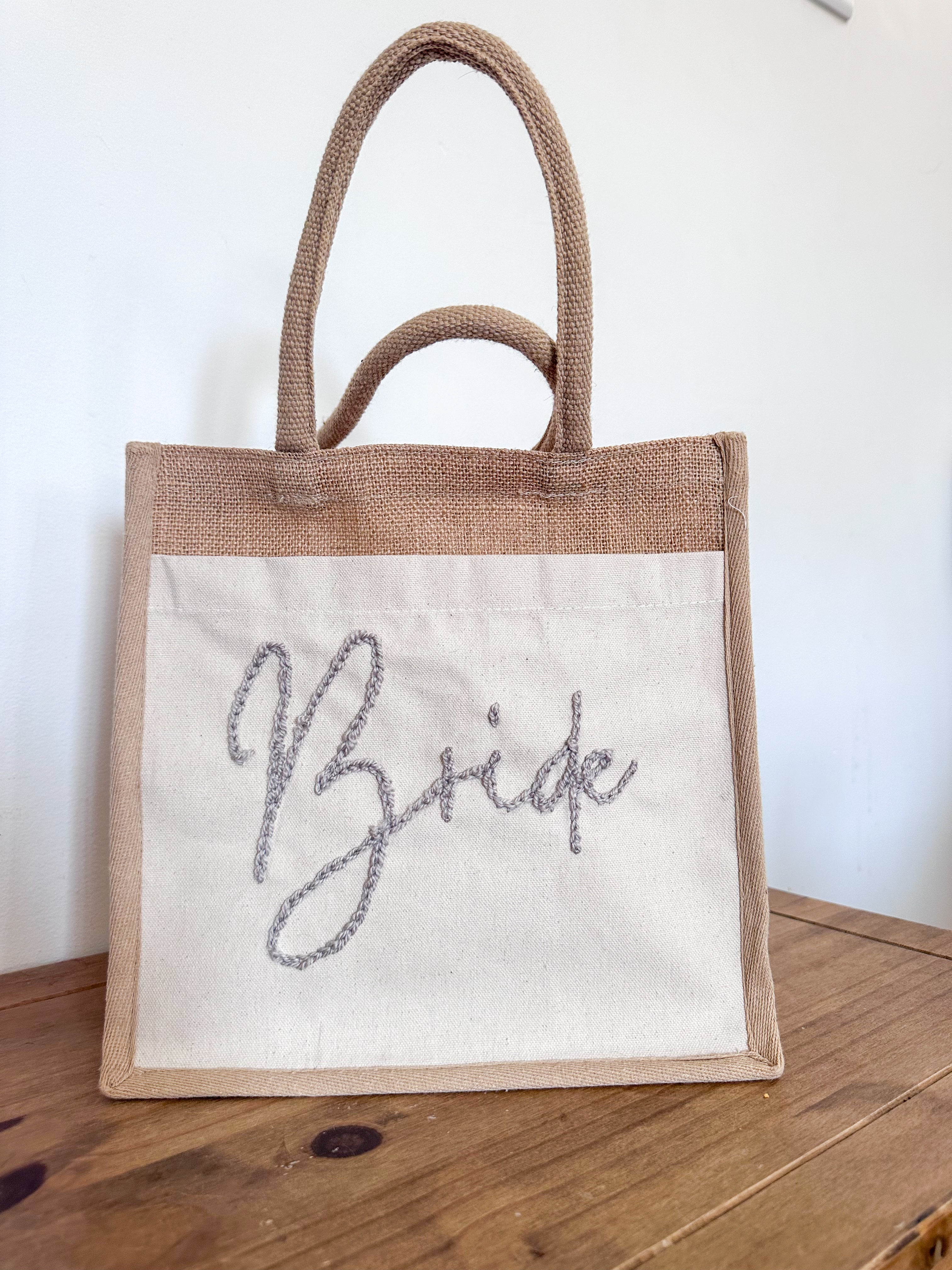 Personalised Hessian bag (large)
