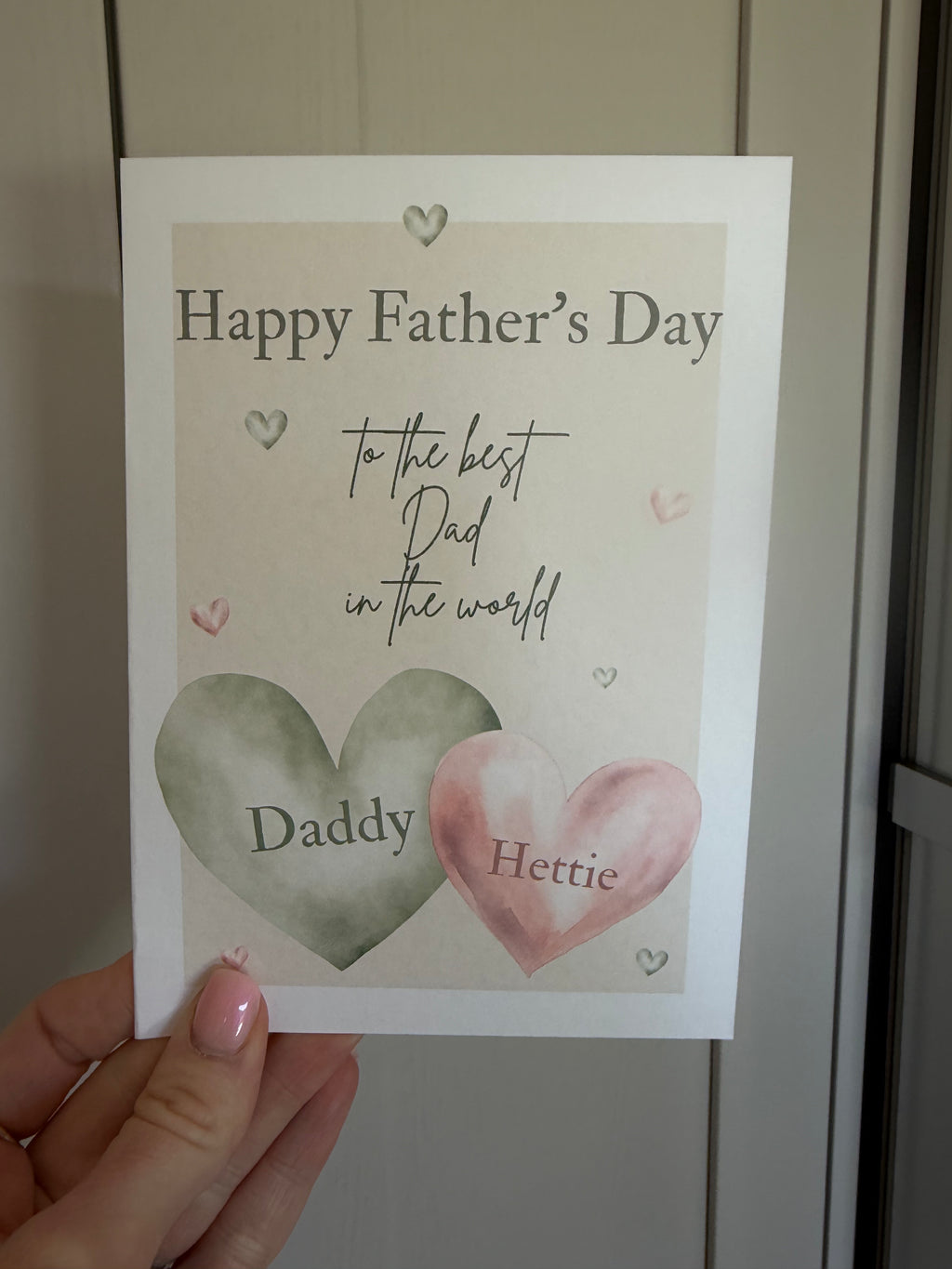 Personalised Father's Day card
