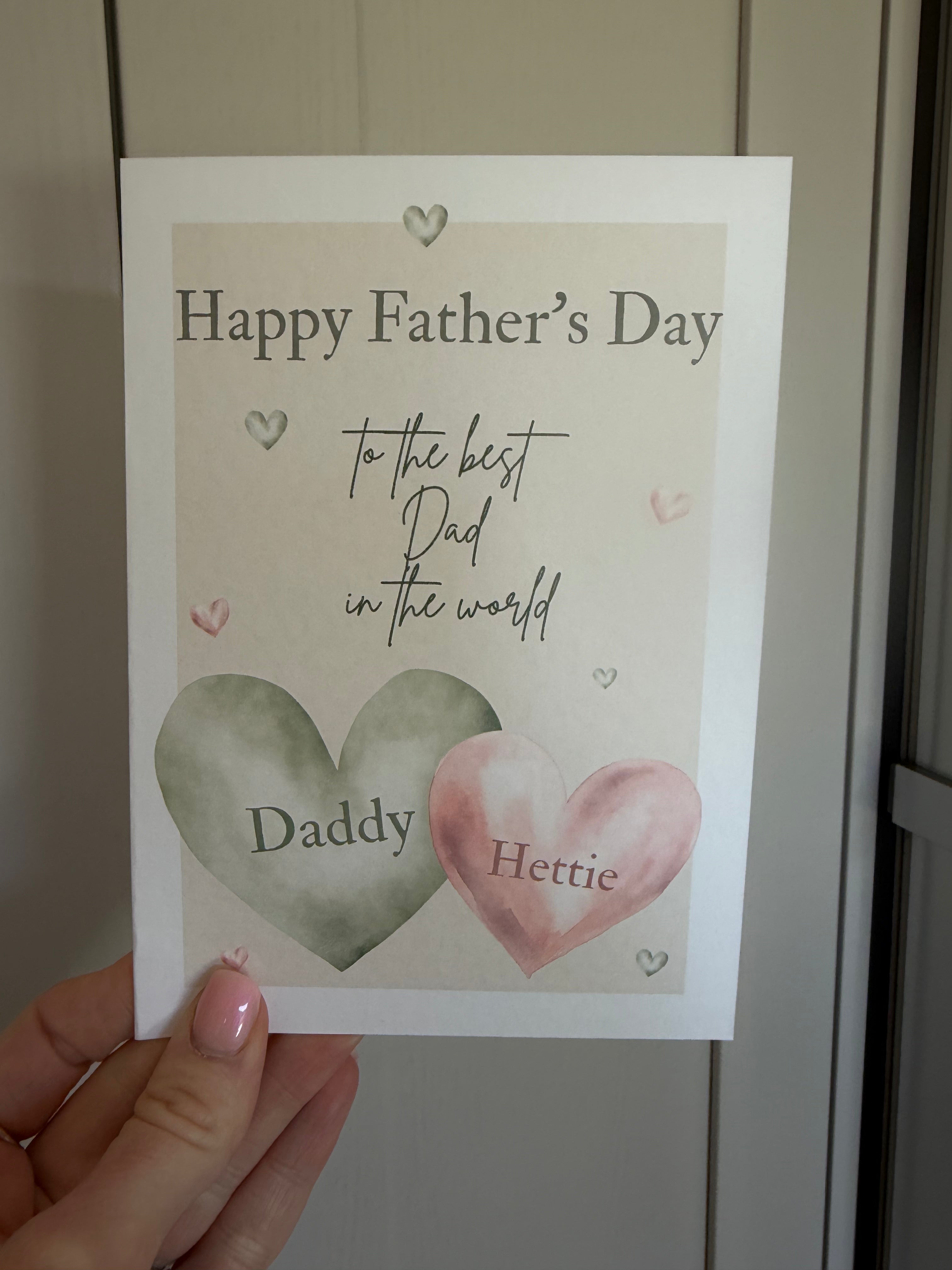 Personalised Father's Day card