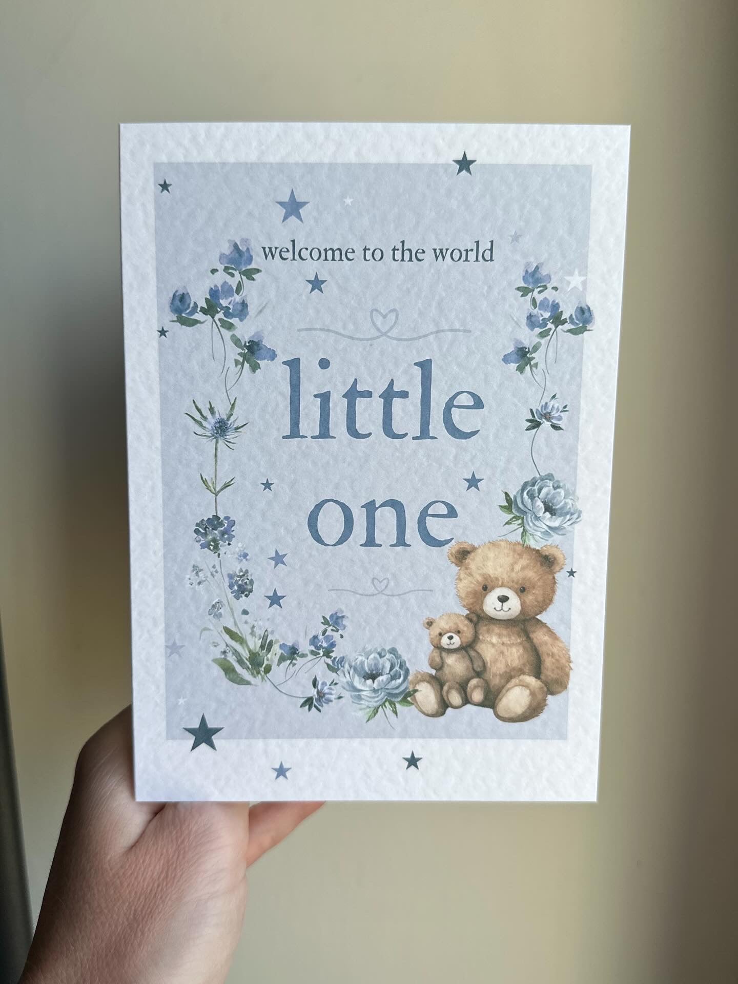 Welcome to the World Little One in blue