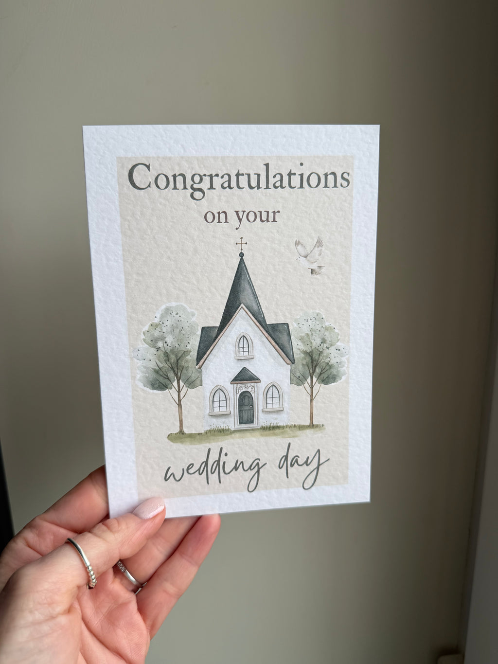 Church wedding card