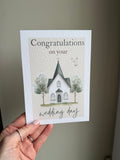 Church wedding card