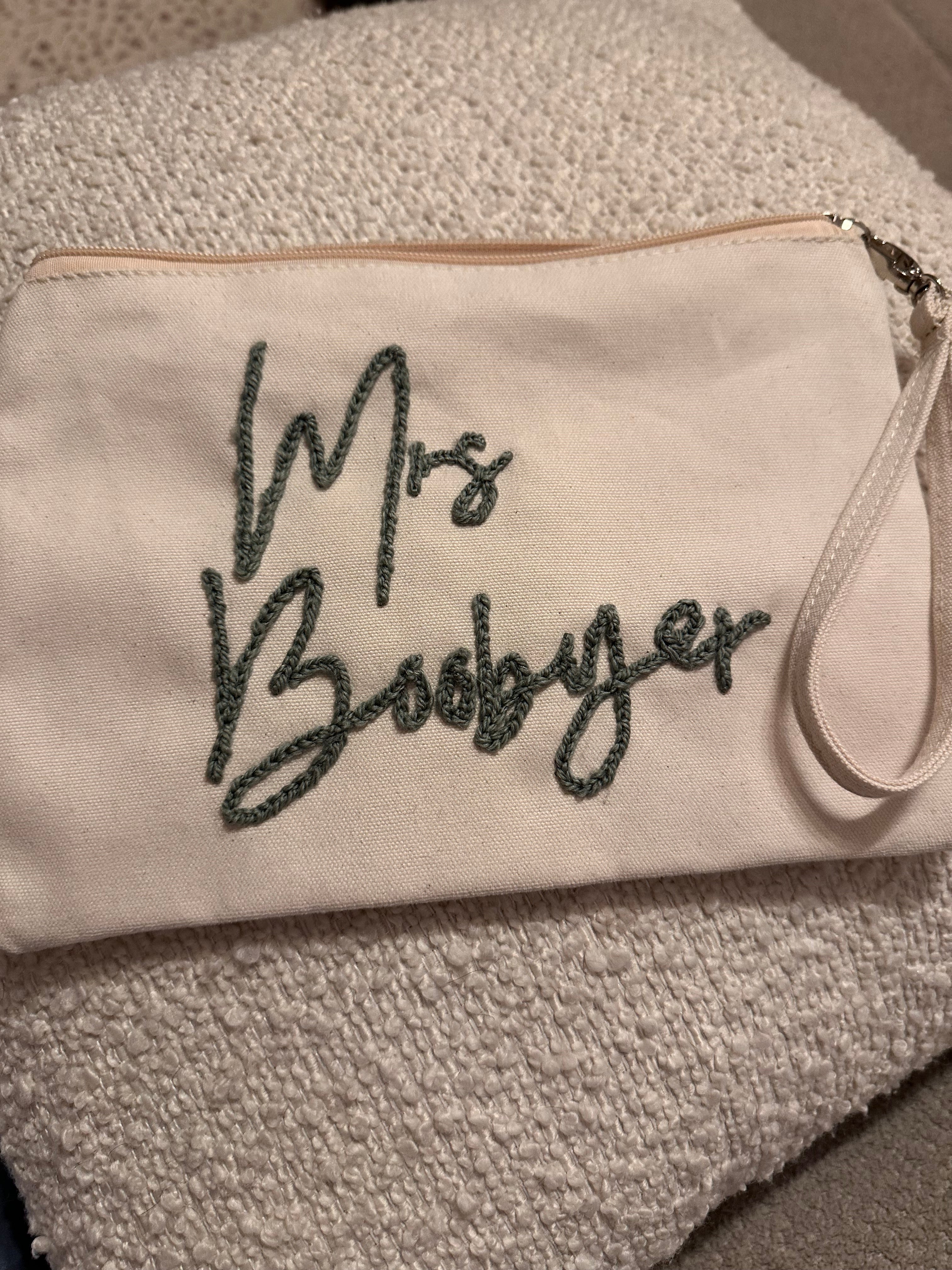 Personalised wristlet pouch