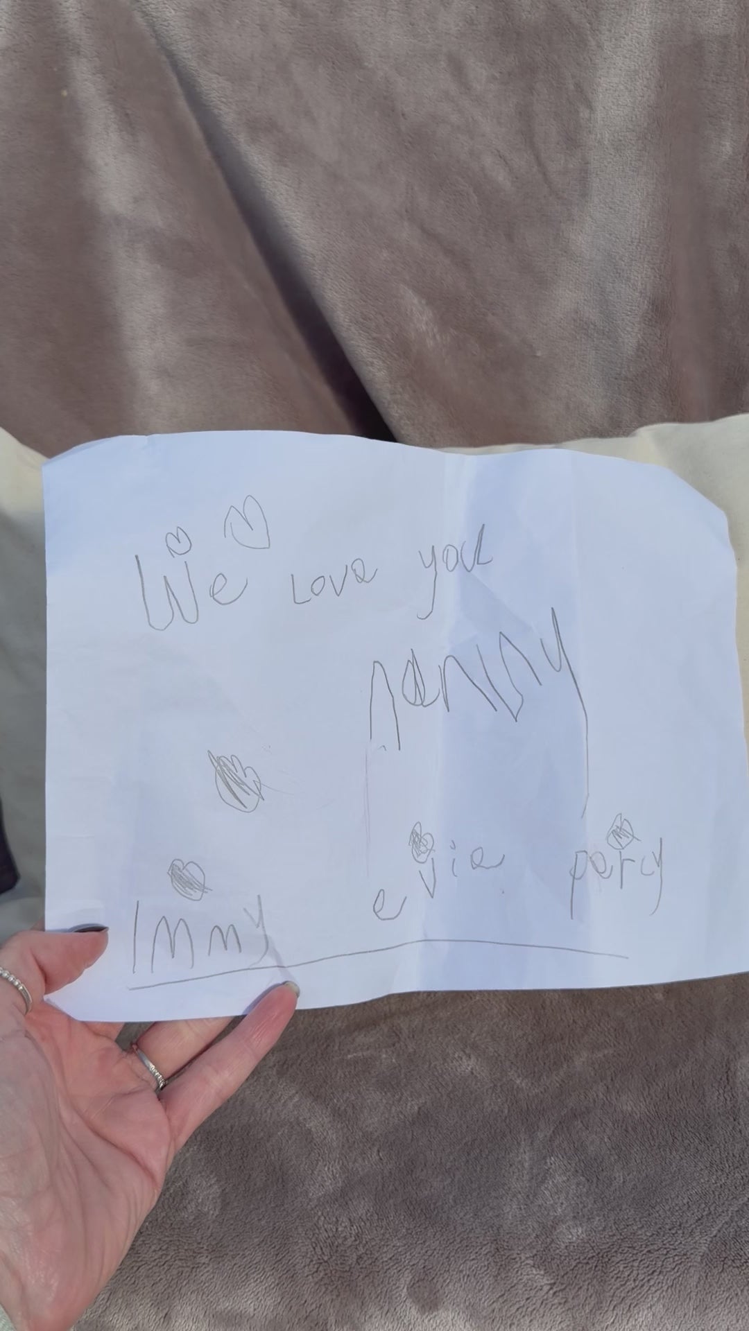 Personalised ‘your child’s handwriting’ cushion